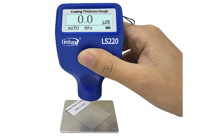 高精度涂層測厚儀調零圖片