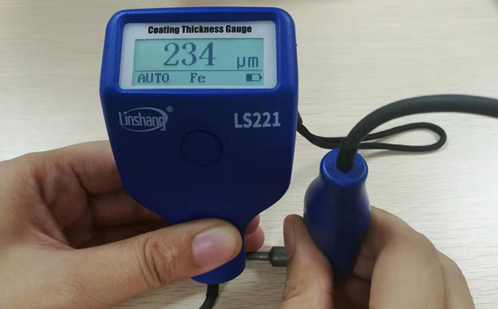 鍍層測厚儀檢測圓柱金屬的鍍層測厚度