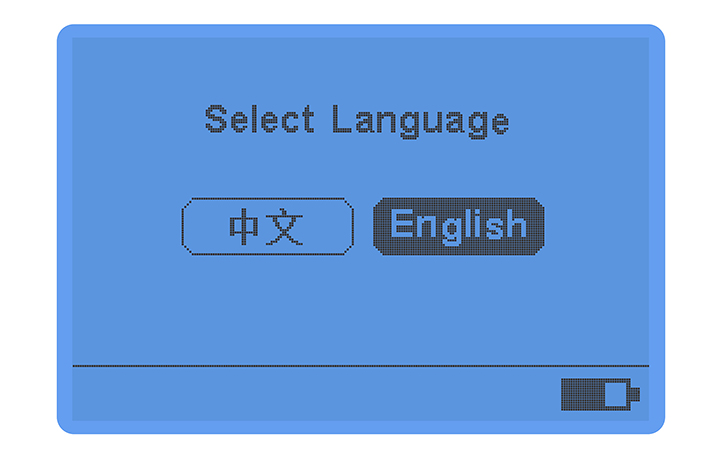 中英文切換界面